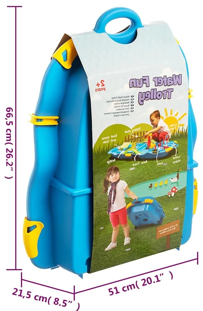 Carrinho de brincar na água 51x21,5x66,5 cm polipropileno