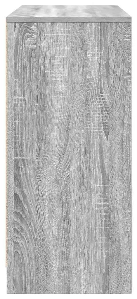 Aparador 85x34x76 cm derivados de madeira cinzento sonoma