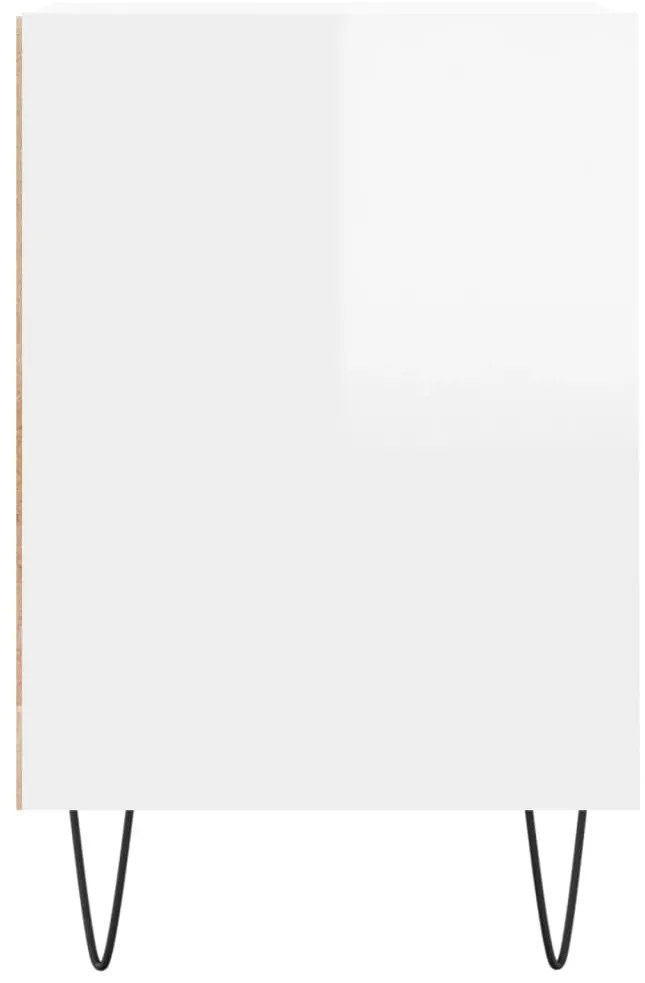 Móvel para TV 100x35x55 cm derivados madeira branco brilhante
