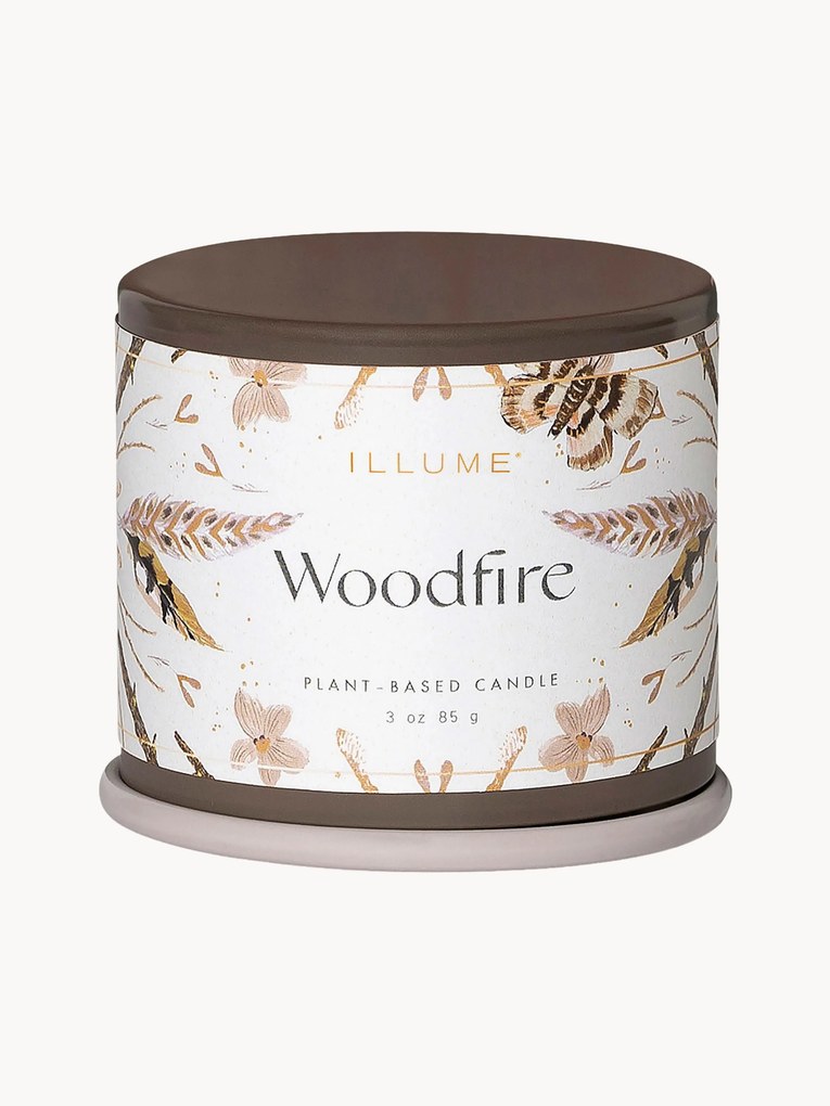 Vela perfumada Vanity Tin (cedro, camurça, âmbar)