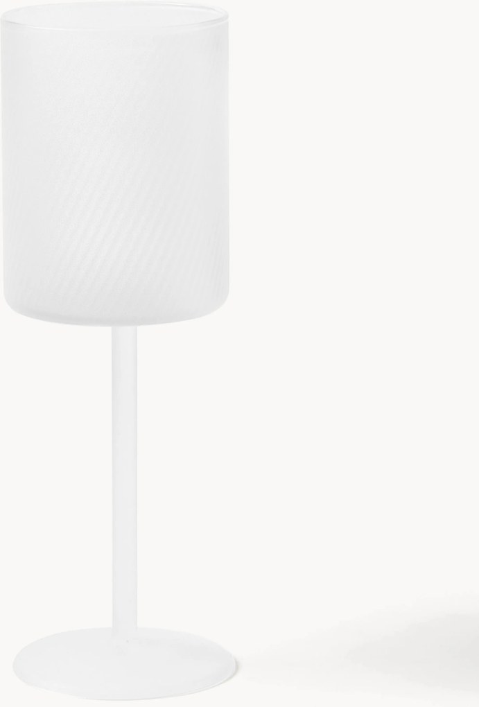 Copos de vinho branco em vidro borossilicato artesanais Limon, conjunto de 4