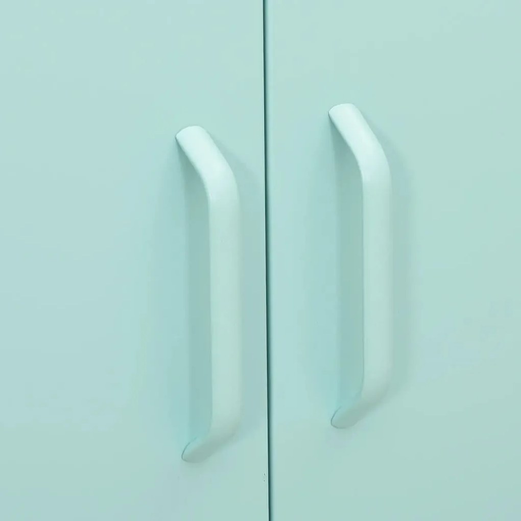 Armário de arrumação aço 80x35x101,5 cm verde-hortelã