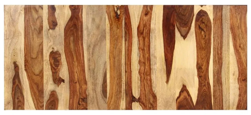 vidaXL Tampo de mesa 140x60x(2,5-2,7) cm madeira de acácia maciça