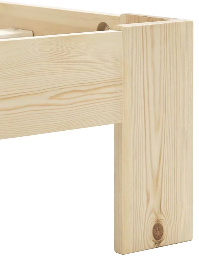 Estrutura de cama 120x200 cm pinho maciço