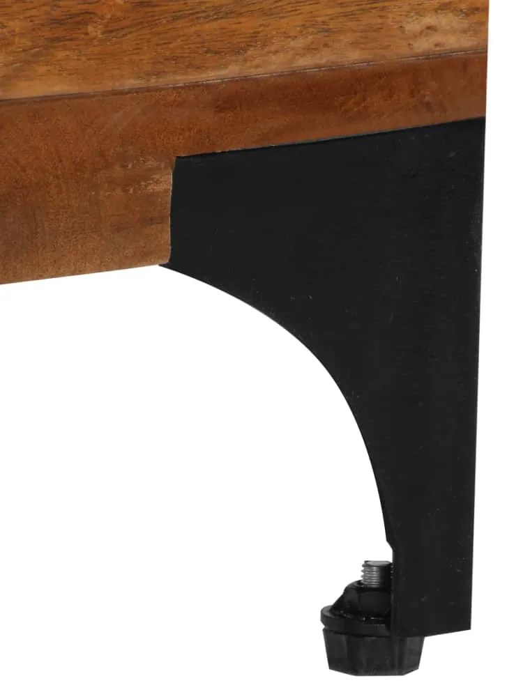 Móvel de TV 118x35x45 cm madeira recuperada maciça