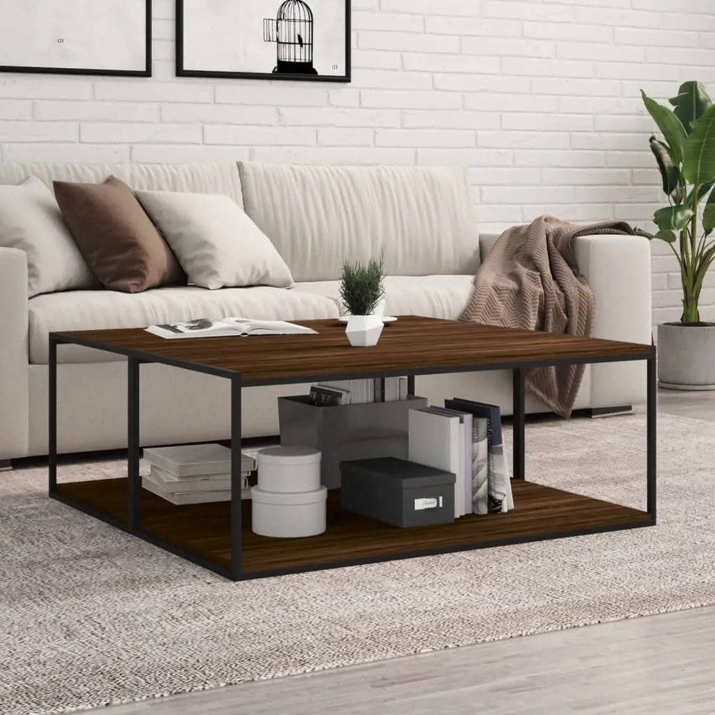 vidaXL Prateleiras parede 4 pcs derivados de madeira carvalho castanho