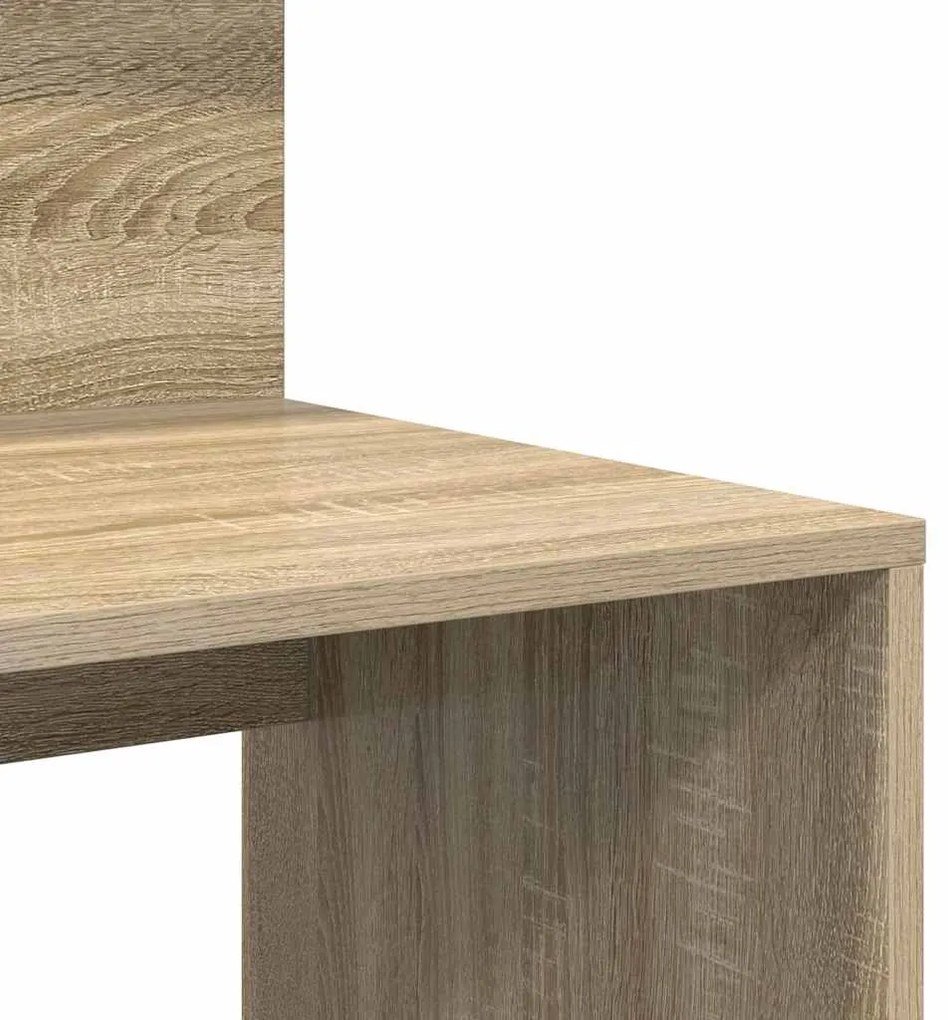 Mesa com Armazenamento Carvalho Sonoma 90x48x101.5 cm Madeira Engenhei