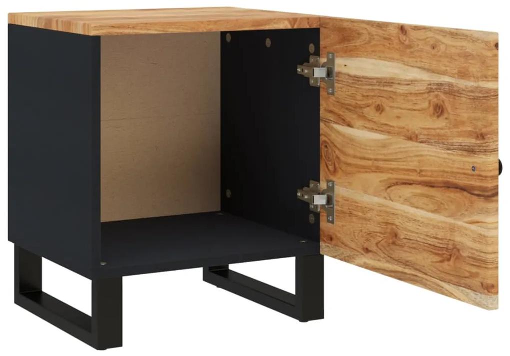 Mesa de cabeceira 40x33x46 cm madeira de acácia maciça