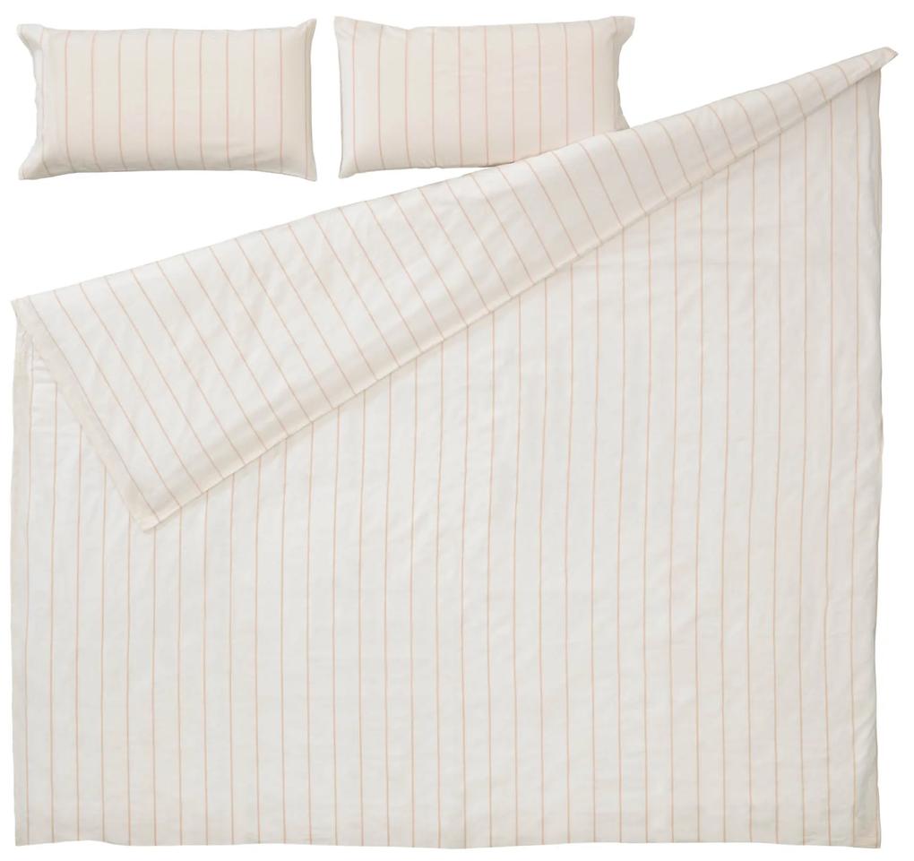 Kave Home - Set Kalid de lençol, capa edredão e capa almofada 135 x 190 cm algodão orgânico (GOTS)