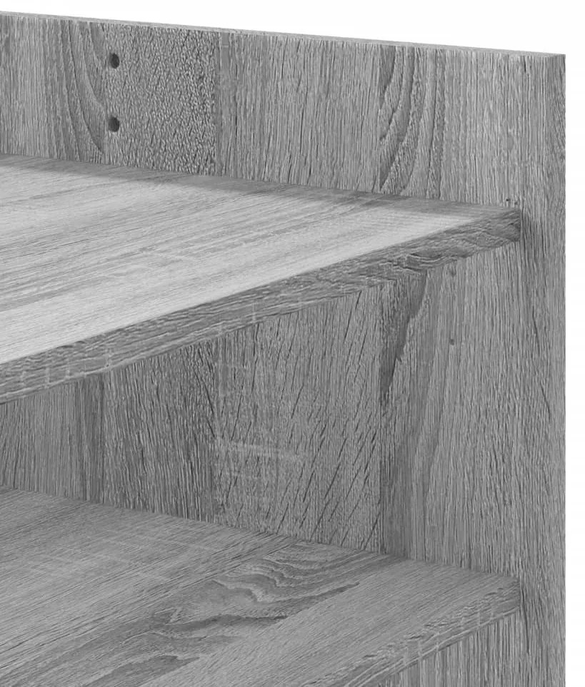 Mesa de centro 100x50x50cm derivados de madeira cinzento sonoma