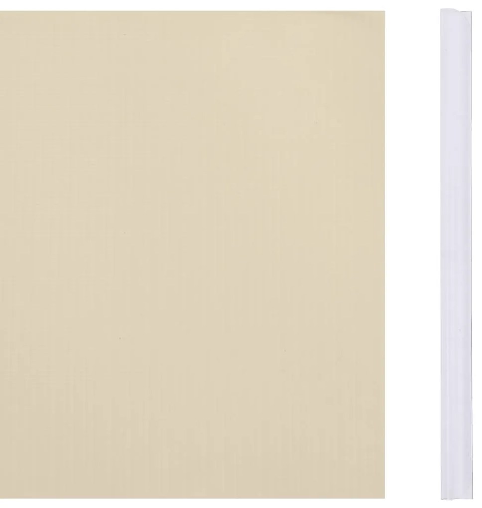 Painel de privacidade para jardim 70x0,19 m PVC creme