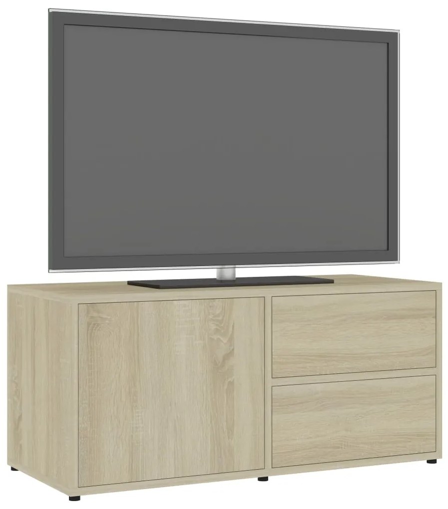 Móvel de TV 80x34x36 cm derivados de madeira carvalho sonoma