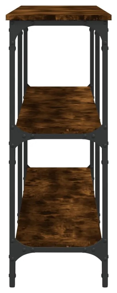 Mesa consola 200x29x75 cm derivados de madeira carvalho fumado