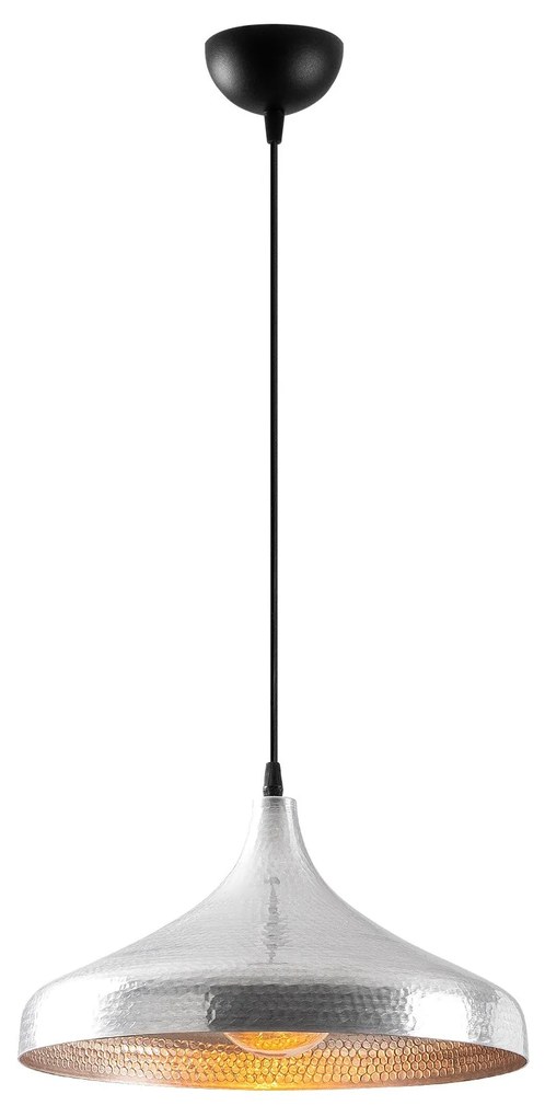 Candeeiro de Teto Tattoo – Prateado – 36 x 36 cm