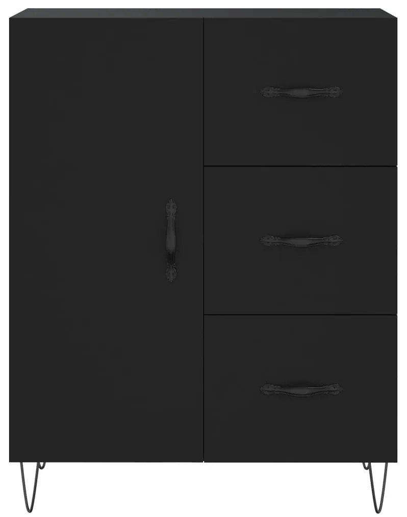 Aparador 69,5x34x90 cm derivados de madeira preto