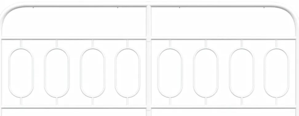 Cabeceira de cama 193 cm metal branco