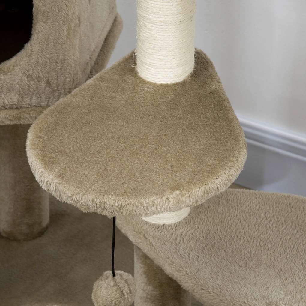 PawHut Árvore Arranhador para Gatos Pequenos Altura 94cm Torre para Ga