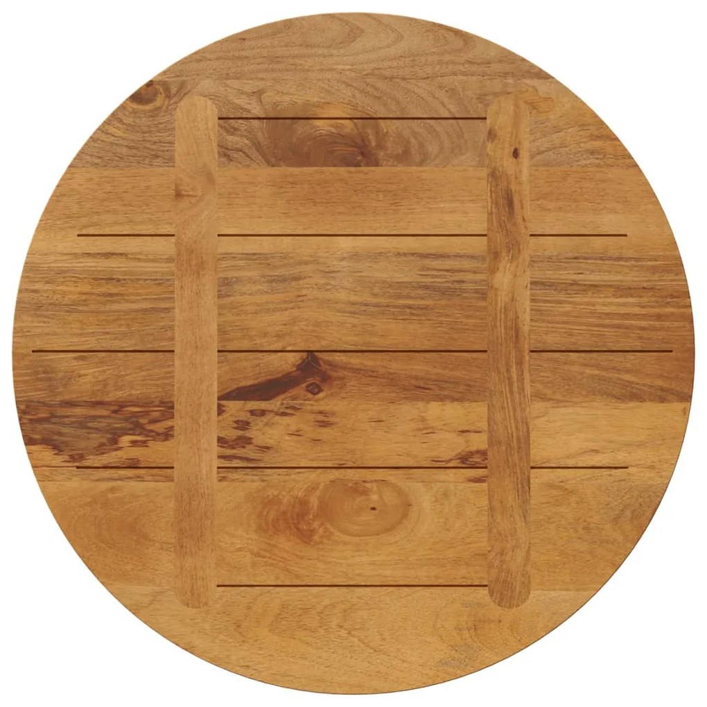 Tampo de mesa redondo Ø80x2,5cm madeira de mangueira maciça