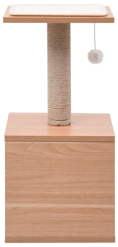 Árvore para gatos c/ tapete arranhador sisal 62 cm