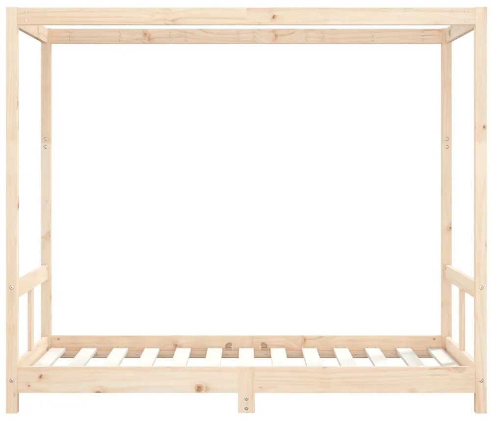 Estrutura de cama infantil 80x160 cm pinho maciço