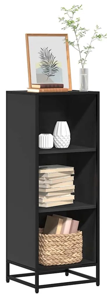 vidaXL Estante 40x35x107,5 cm contraplacado preto
