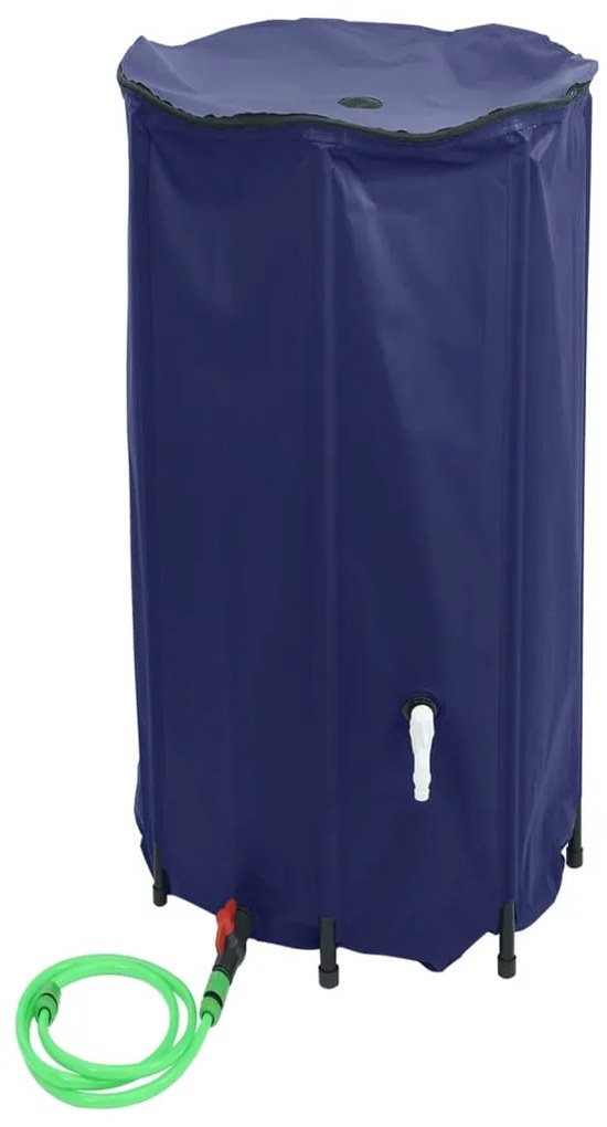 Depósito de água dobrável com torneira 380 L PVC