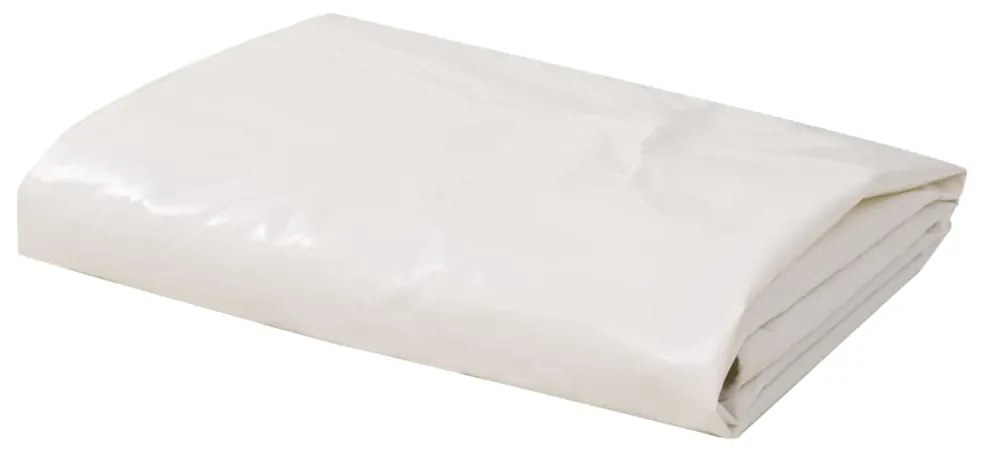 144909 vidaXL Lona 650 g/m² 1,5x10 m branco