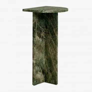 Mesa Auxiliar Em Pedra Natural Corwel Mármore Verde Forest - Sklum