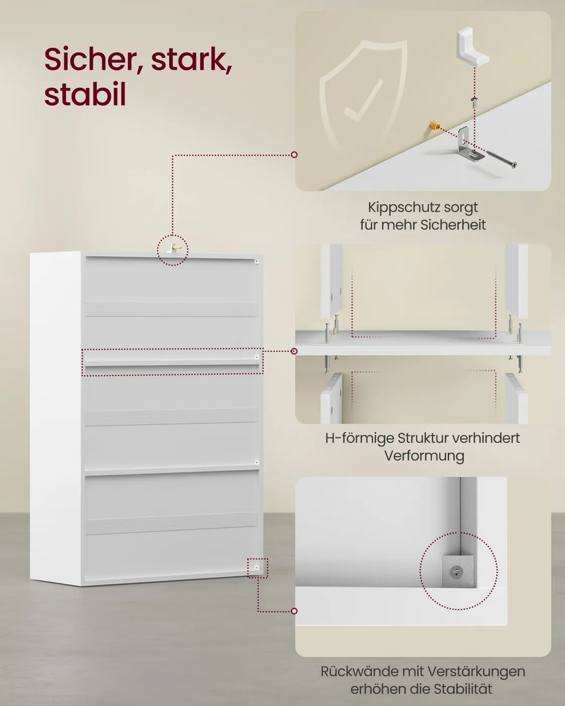 Estante aberta com 3 níveis e 2 compartimentos com portas, 29 × 65,8 × 97,8 cm, branca