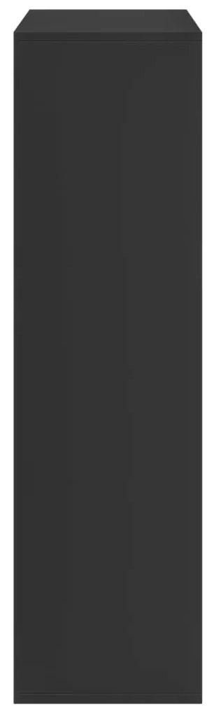 Estante divisória 69,5x29x103,5 cm derivados de madeira preto