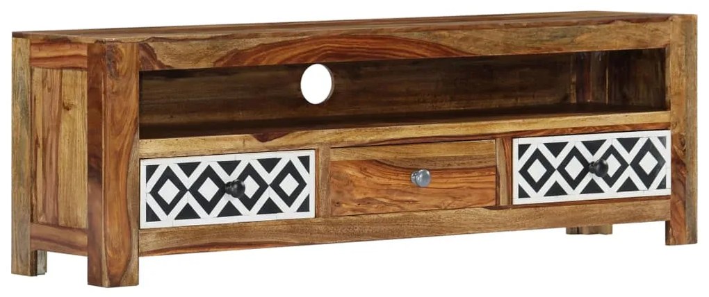 Móvel de TV 120x30x40 cm madeira de acácia maciça