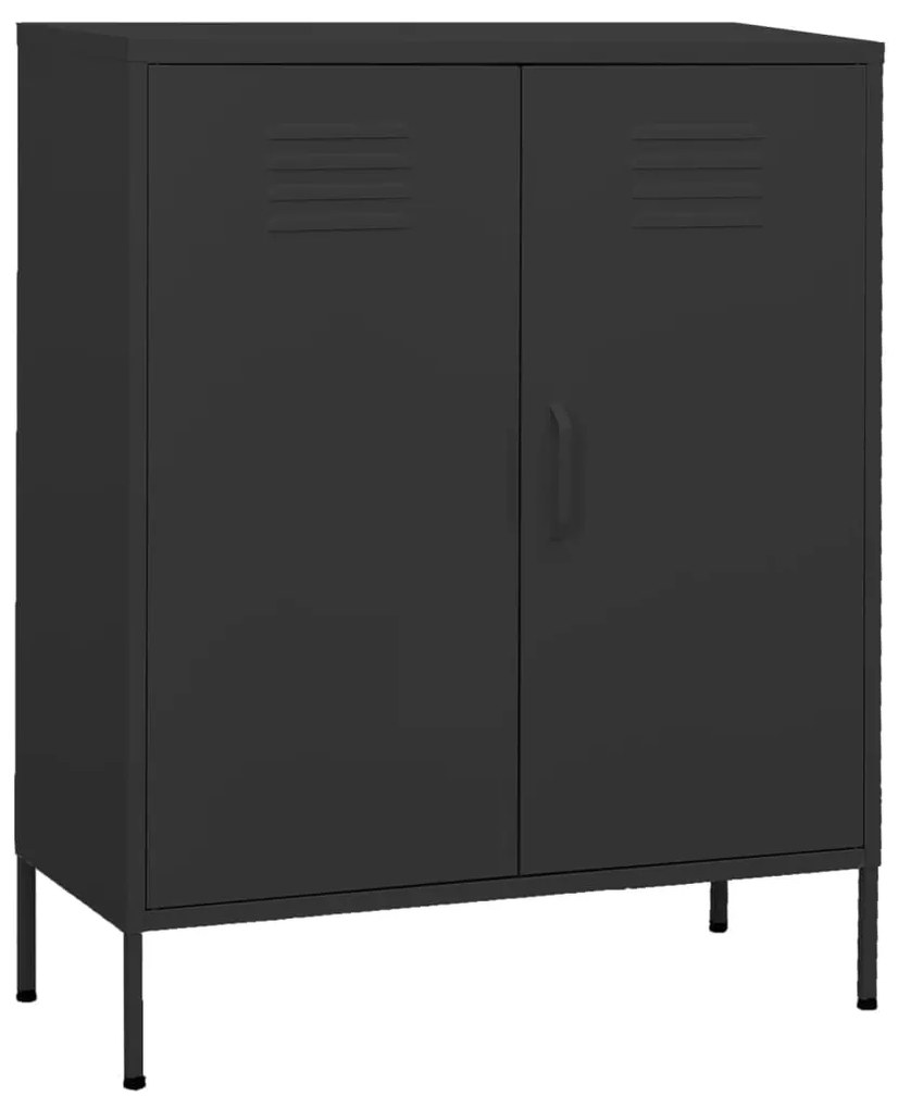 vidaXL Armário de arrumação aço 80x35x101,5 cm antracite