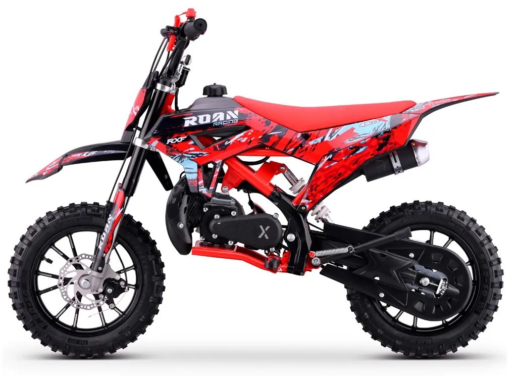 MINI MOTO PARA CRIANÇAS MiniCross Roan RXF 49cc 4.5CV Vermelha