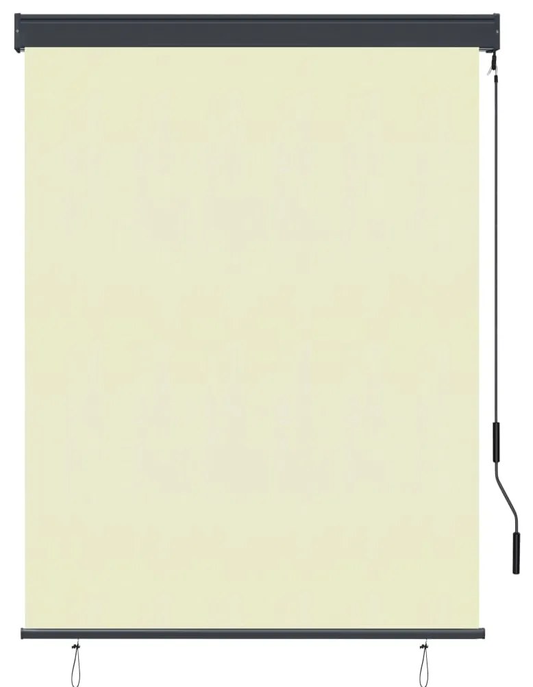 Estore de rolo para exterior 120x250 cm creme