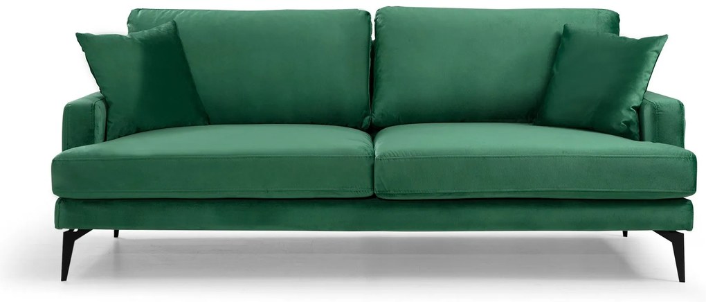 Sofá 3 Lugares Papira – Verde – 205 cm x 90 cm x 88 cm