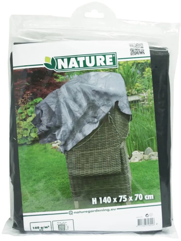 Capa para 2 cadeiras empilhadas de jardim 140x75x70 cm