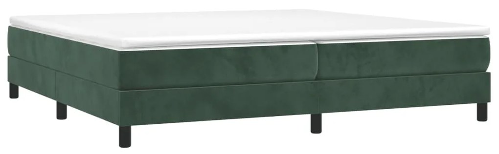 Estrutura de cama 200x200 cm veludo verde-escuro