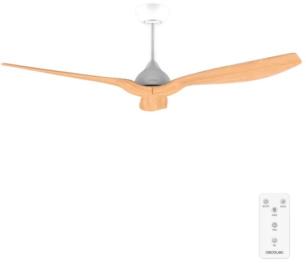 Ventoinha de teto EnergySilence Aero 5200 WhiteWood  com motor DC de 40 W e 52", luz LED de 32 W, controlo remoto