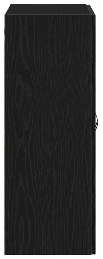 Armário de Parede vidaXL Carvalho Preto 69,5x34x90 cm Madeira de Engen