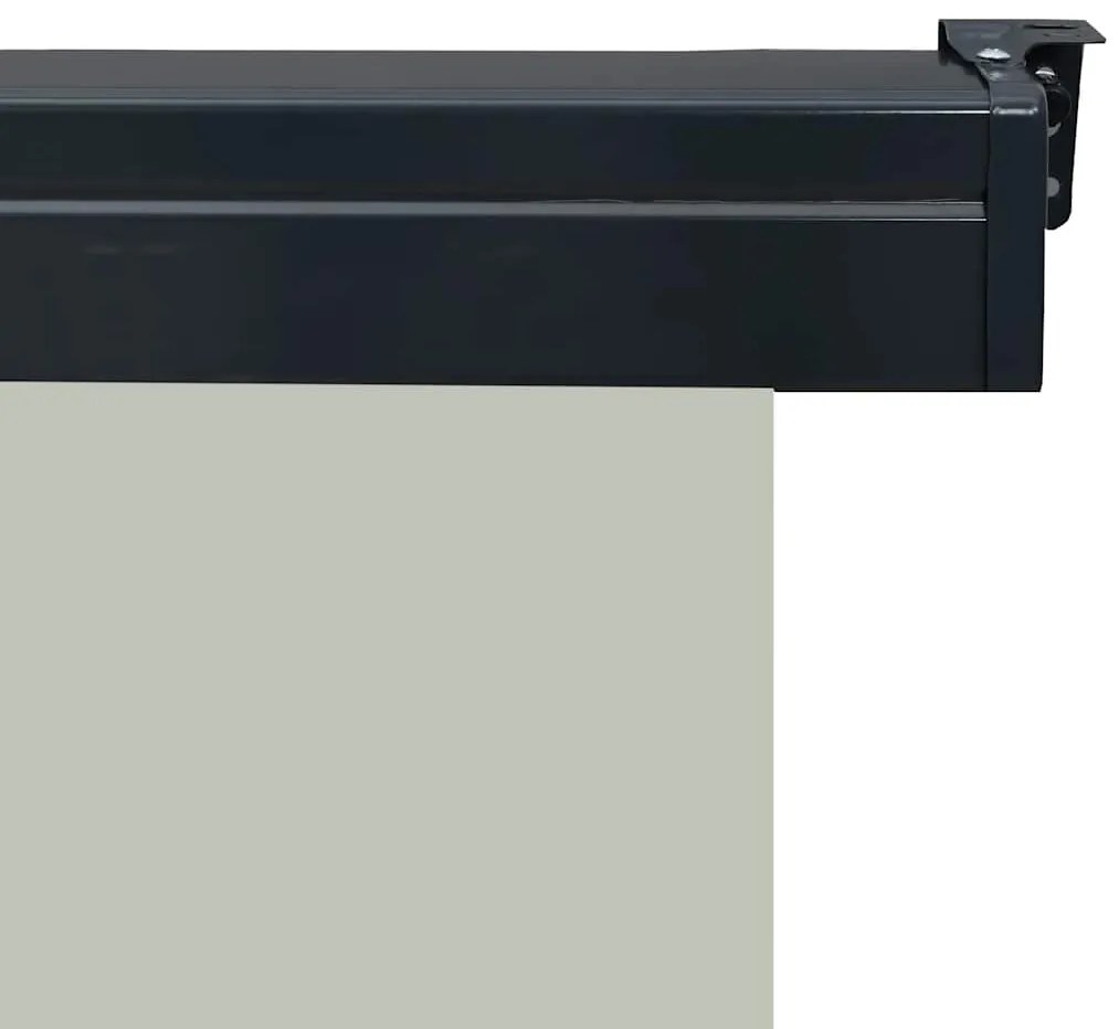 Toldo lateral para varanda 165x250 cm cinzento