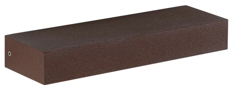 Candeeiro de parede moderno castanho ferrugem com LED IP65 - Hannah Moderno