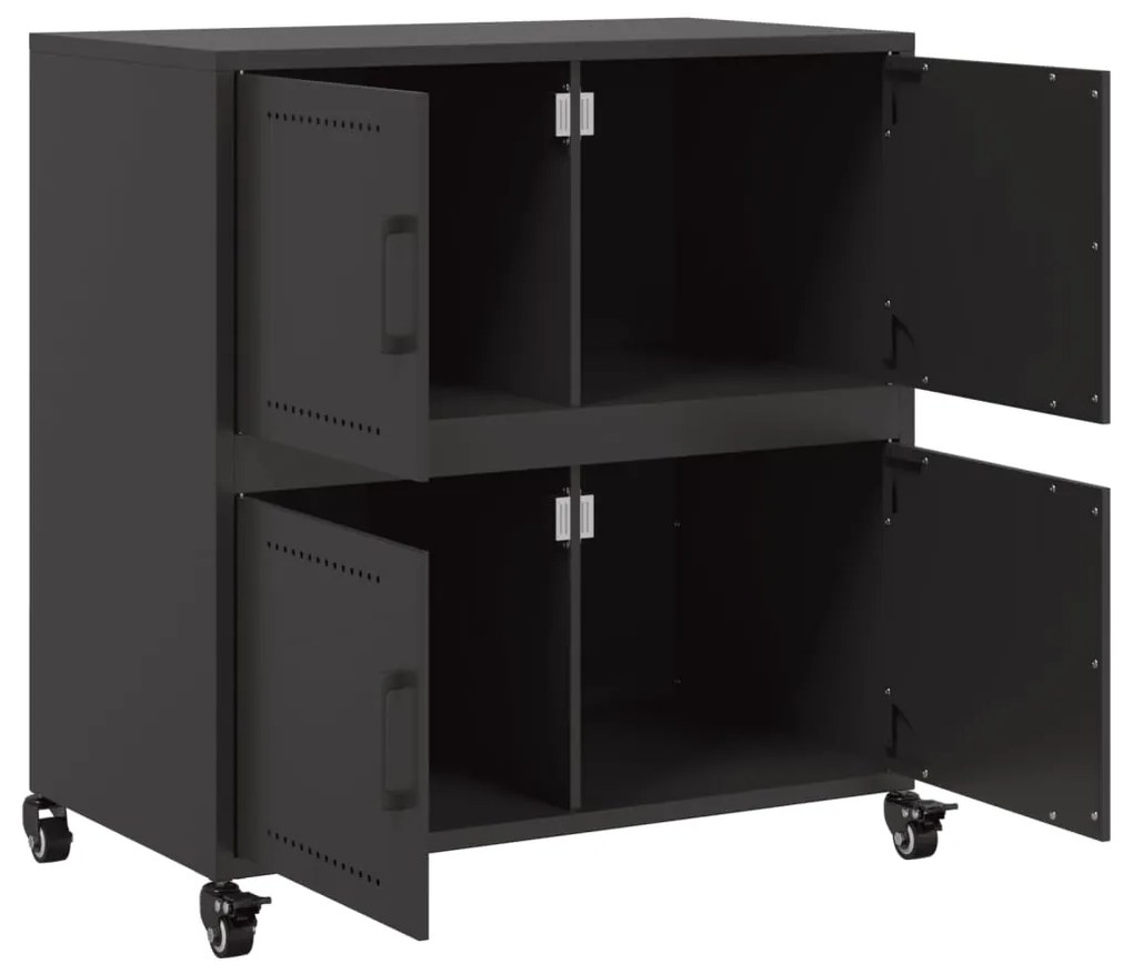 Aparador 68x39x72 cm aço preto