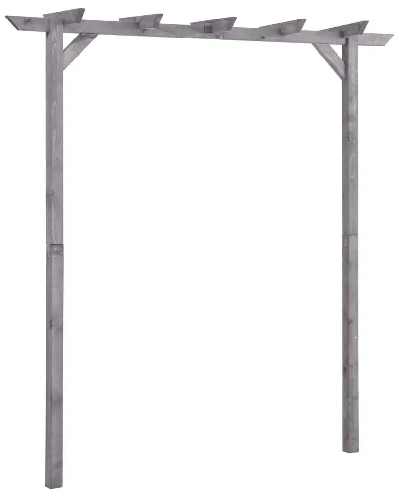 Pérgola de jardim 200x40x205 cm pinho impregnado cinzento