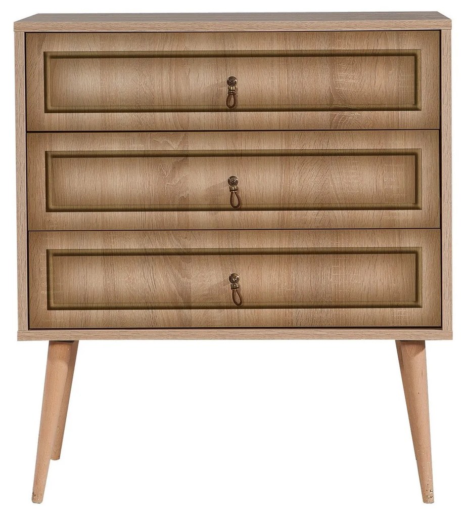 Cómoda Trio – Carvalho Sonoma – 80x90x40 cm