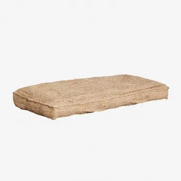 Almofada De Chão Para Jardim Em Juta E Algodão Serenda Yute & 120 X 60 Cm - Sklum