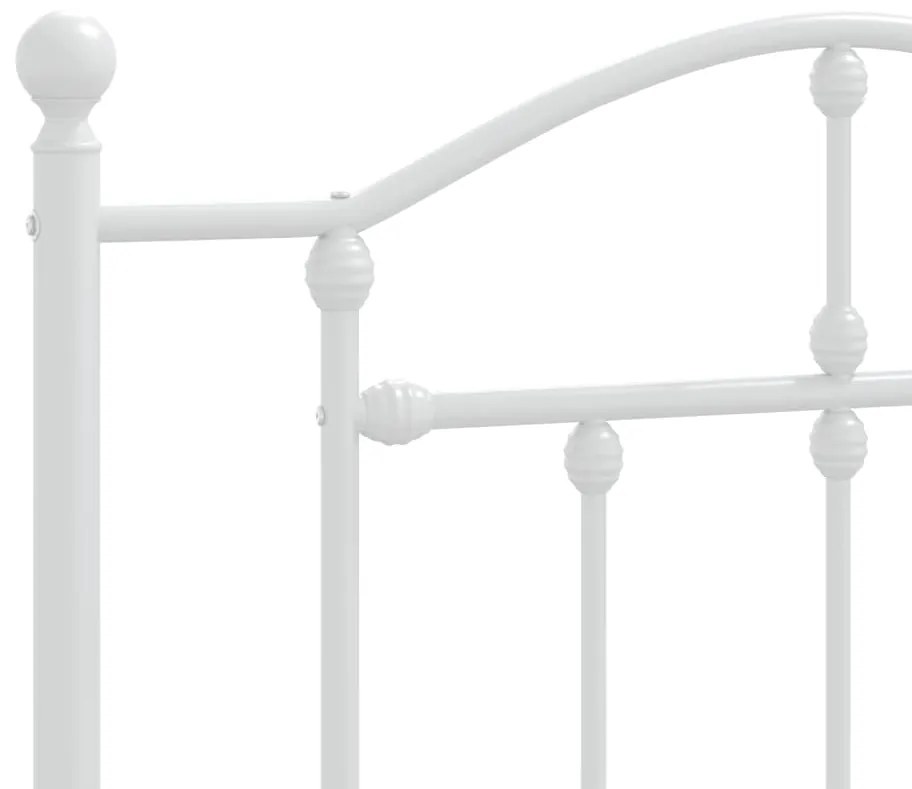 Cabeceira de cama 90 cm metal branco
