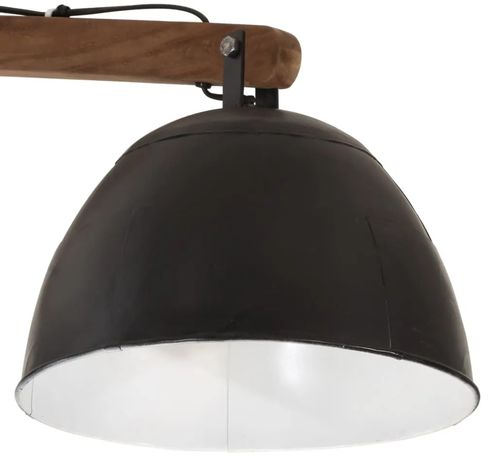 Candeeiro de teto 25 W 105x30x65-108 cm E27 preto