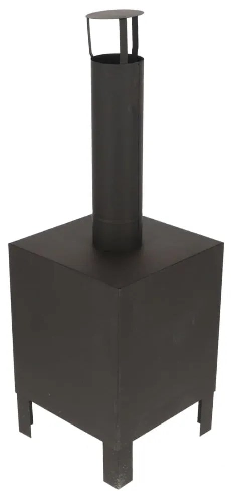 Fogão de terraço S preto