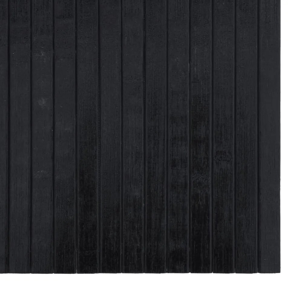 Tapete retangular 100x400 cm bambu preto
