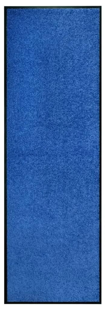 323441 vidaXL Tapete de porta lavável 60x180 cm azul